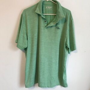 Bermuda Sands Men’s XL Green Performance Golf Polo Shirt Lightweight